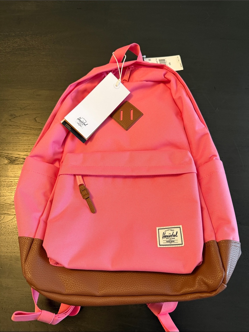 Herschel Supply Company Pink Backpack with Brown Base